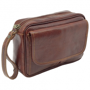 Borseta piele naturala coniac B118 