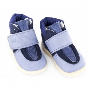 Ghetute copii piele 2995 bleu