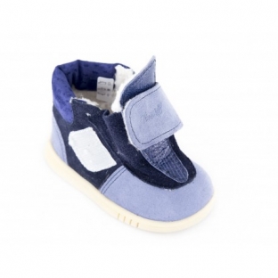 Ghetute copii piele 2995 bleu