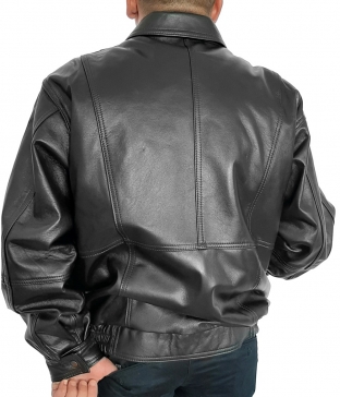 Jacheta piele naturala SB26 Neagra