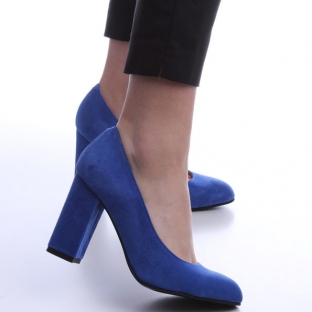 Pantofi Albastri din piele 0140