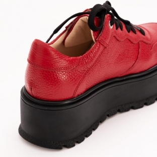 Pantofi Rosii cu Platforma  1134