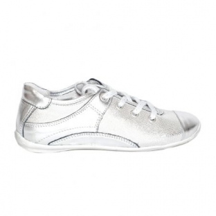 Pantofi fete piele Marika argintiu