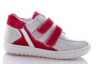 Pantofi fete sport 1402 alb rosu