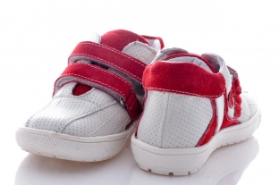 Pantofi fete sport 1402 alb rosu