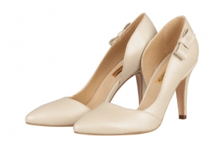 Pantofi din piele mireasa  P164N Leny