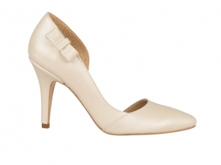 Pantofi din piele mireasa  P164N Leny