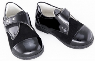 Pantofi piele copii 1620 negru