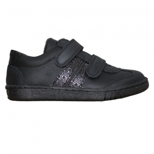 Pantofi sport copii negri din piele naturala 3229