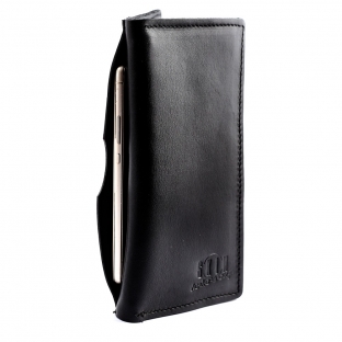 Portmoneu piele ALL-IN-ONE negru