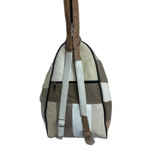 Rucsac Piele naturala bej-maro