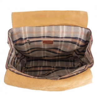 Rucsac barbati din piele naturala coniac, R129