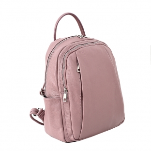Rucsac dama din piele naturala, roz, DR137R