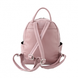 Rucsac dama din piele naturala, roz, DR137R