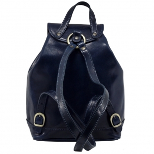 Rucsac din piele naturala,bleumaren, R110K