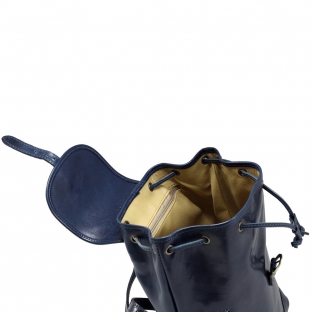 Rucsac din piele naturala,bleumaren, R110K
