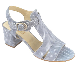 SANDALE dama VDM055 din piele naturala intoarsa bleu